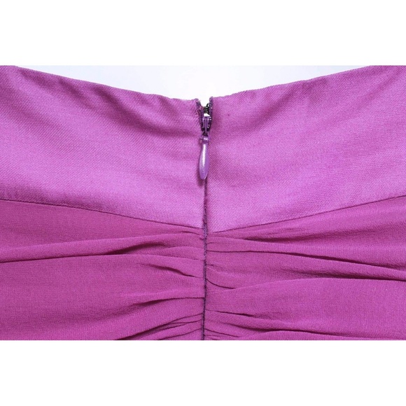SINHA-STANIC Runway Purple Silk & Wool Blend Halter Mini Dress - Picture 5 of 8